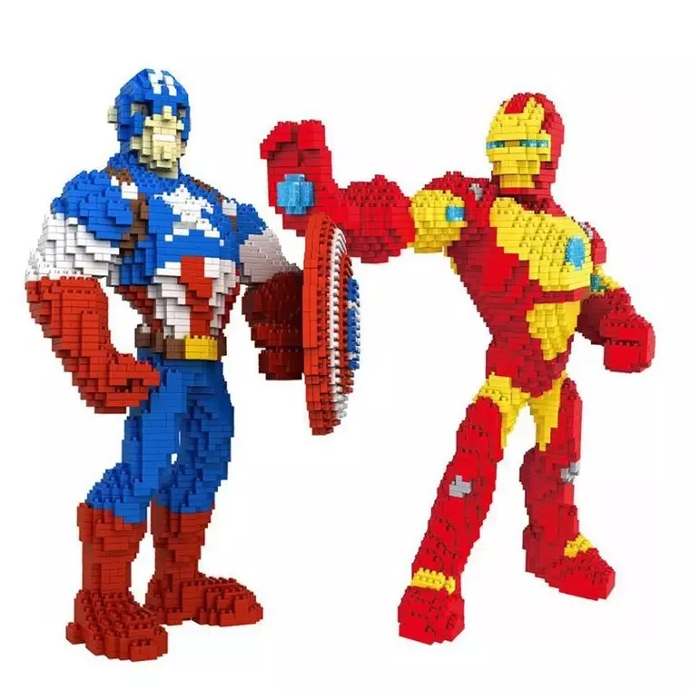 8830-1 Super Hero Series Captain America Magic Diamond Blocks 2200Pcs Building Toys DIY Education | Игрушки и хобби