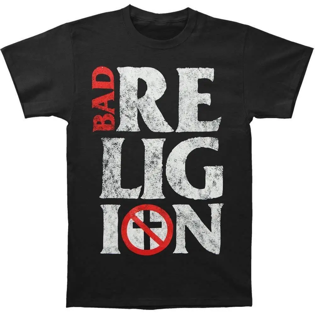 Аутентичные BAD RELIGION наборный логотип Состаренный крест Бастер футболка S | Отзывы и видеообзор
