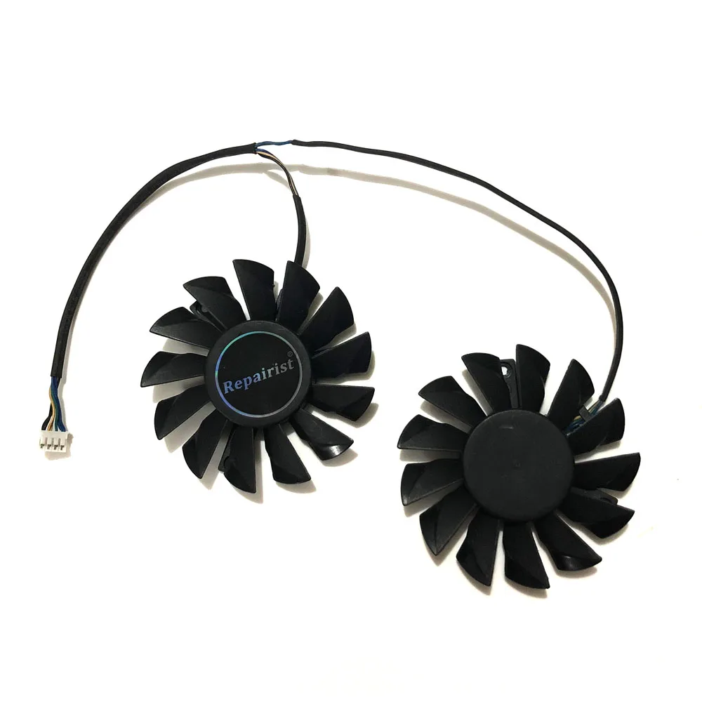 

Free Shipping 2 Pieces/Lot Mounting-Hole Pitch 1.574 Inch Dual Fans For MSI R7850 HD7850 VGA Graphics Card Cooling