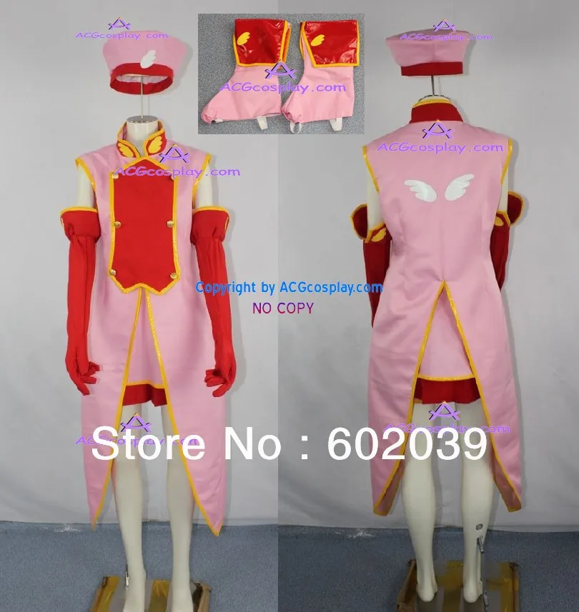 Довец карт Сакура КИНОМОТО Косплэй костюм хорошее качество ACG включает ботинки
