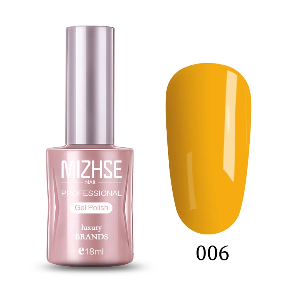 YH006 MIZHSE 18ML UV Gel Top Base Coat Gel Varnish Nail Polish Nails Art UV LED Soak-Off Gel lacquer Primer Base Nude Red Wthie Color - Цвет: YH006