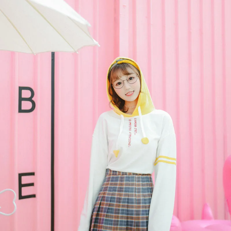 Ulzzang элегантный дизайн с буквенным принтом KPOP Толстовка для женщин Весна 2019 Harajuku