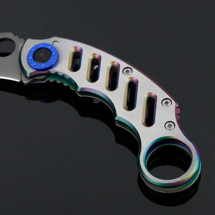 Mengoing Karambit складной нож 5Cr13 сталь 59HRC высокая твердость самообороны прочные EDC коготь ножи