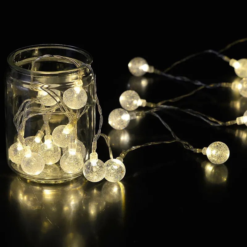 Праздничное оформление дома солнечные светодиодные гирлянды открытый сад