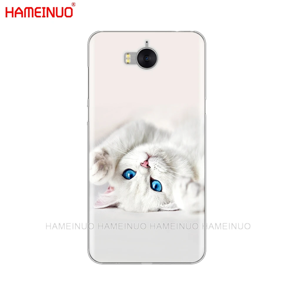 HAMEINUO Чехол для мобильного телефона с милой кошкой и котом huawei honor 3C 4A 4X 4C 5X 6 7 8 Y3 Y5 Y6