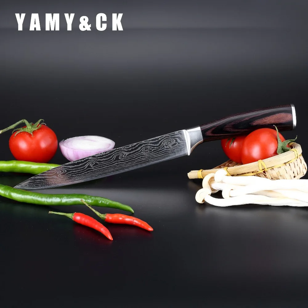 YAMY & CK 7 "кухонный нож из нержавеющей стали многоцелевой японский для фруктов и