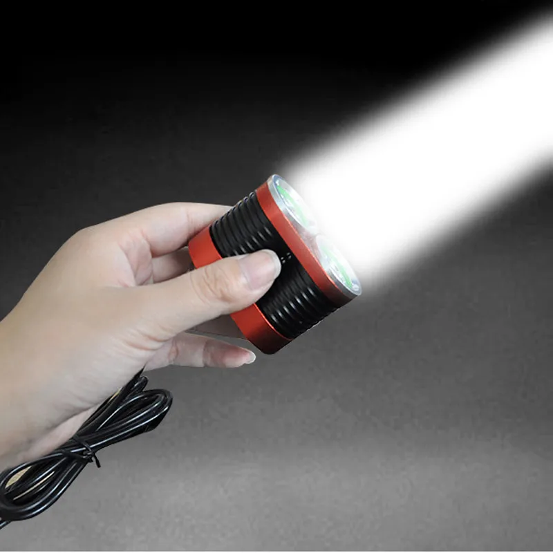 2018 True 2000LM 2 X XM L T6 LED USB Водонепроницаемая лампа для велосипедных фар безопасности и