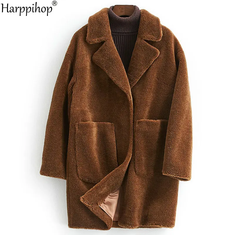 women's winter warm real wool fur jacket lapel collar leisure girl coat lady jacket overcoat aorice b1810106 women s winter warm real wool fur jacket hood collar leisure girl coat lady jacket over size parka