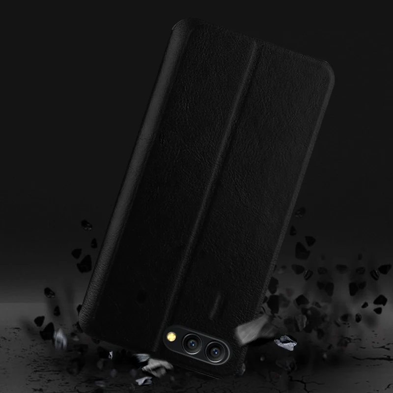 Чехол для Huawei Honor V10 Оригинальный чехол MOFi Серии Rui роскошный кожаный книжка Fip