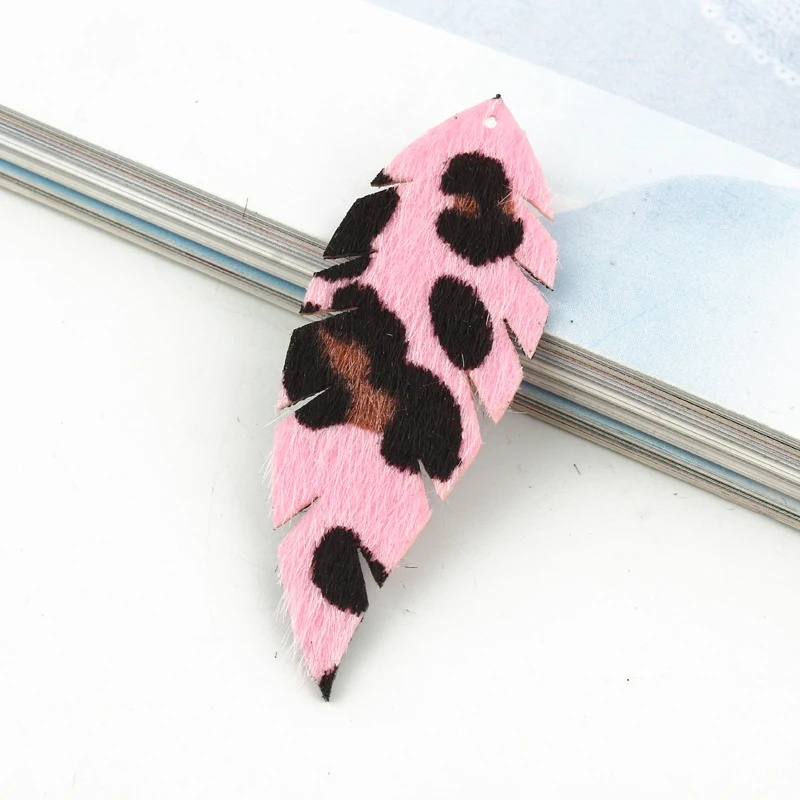 2 шт. модные серьги из искусственной кожи с листьями подвески ювелирное изделие