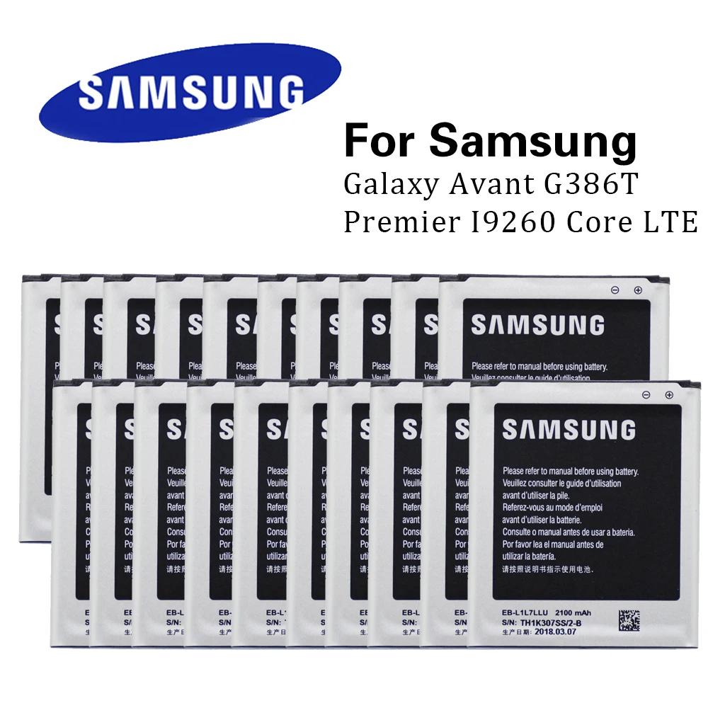 Батарея для Samsung Galaxy Avant оригинальная 20 шт./лот с процессором i9260 Core G386 G386W EB L1L7LLA