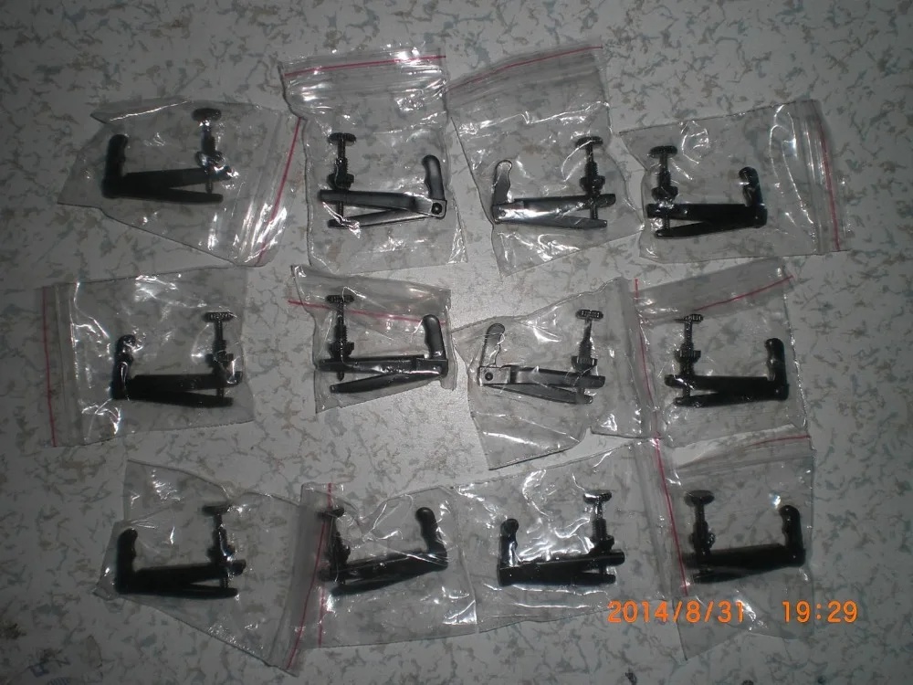 

16 PCs Quality Full Black VIOLA Fine tuner for 15" to 16" String adjusters