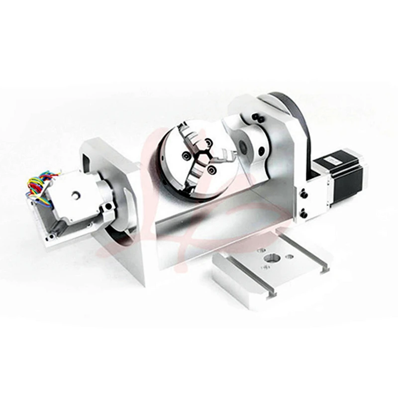 CNC milling Machine Rotary 5th axis A aixs with table and 3 jaw chuck for 3020 3040 6040 cnc router engraver machine | Инструменты