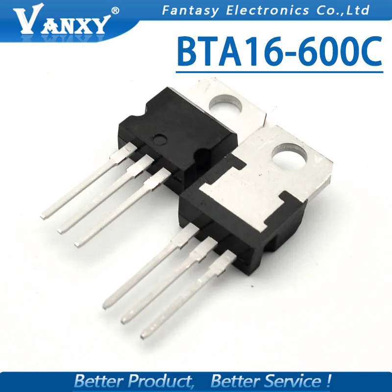 5 шт. BTA16-600C-220 BTA16-600 BTA16 160-600C симисторов 16 ампер 600 вольт TO220