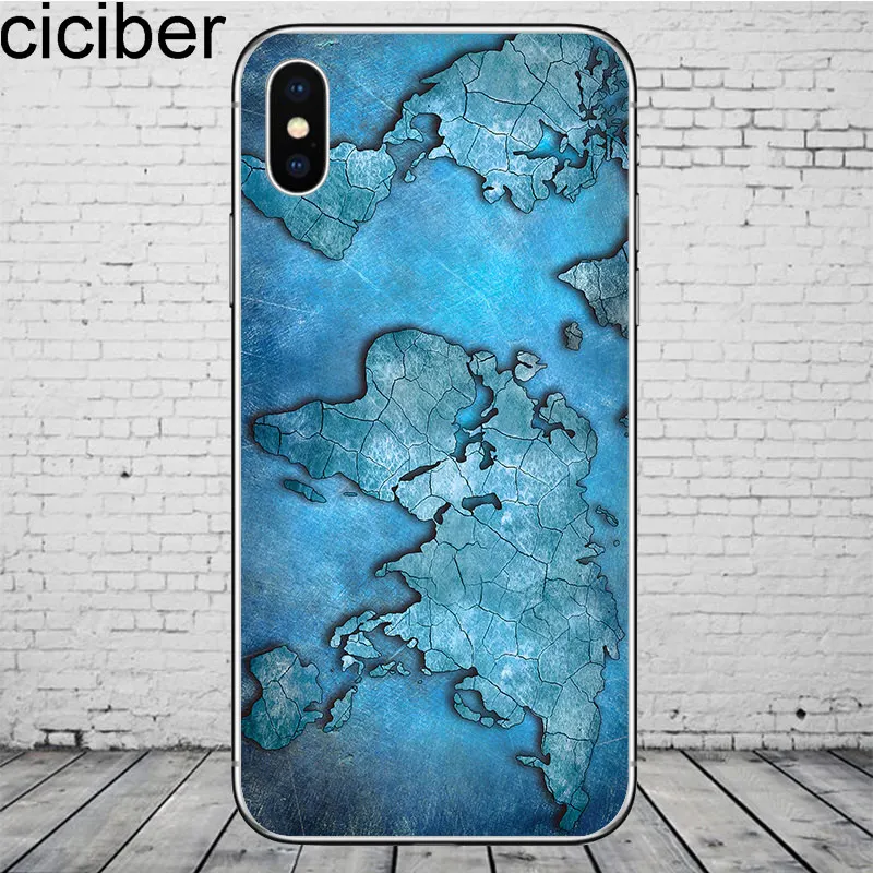 WM02358 Ciciber карта мира дорожные чехлы для телефонов для iPhone 11 Pro Max чехол для iPhone XR 8 7 6 6S Plus X XS Max 5S SE мягкий чехол из ТПУ - Цвет: WM02358