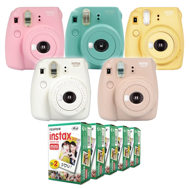 Fujifilm Instax Mini 8 Plus + мгновенная камера Fuji White Edge пленка|fujifilm instax mini 8|instax 8instax plus |