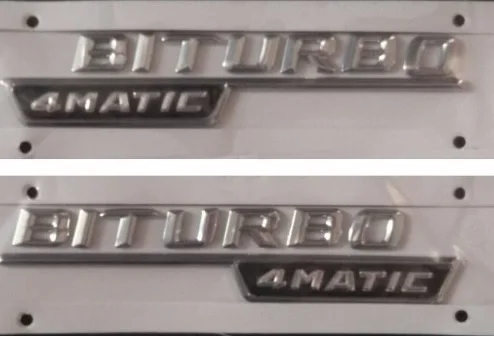 Пара битурбо 4matic букв Эмблема багажника значок наклейка Bi turbo 4matic m emblem