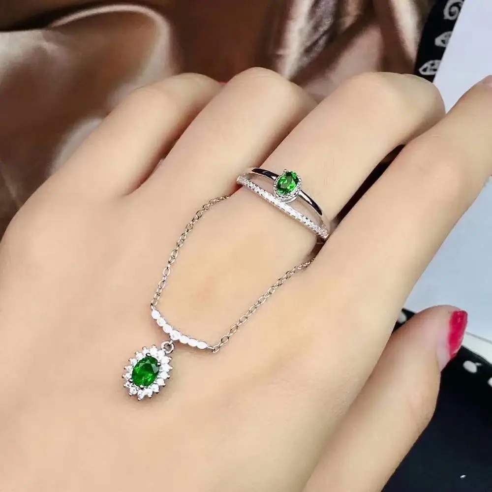 

SHILOVEM искусственные серебряные кольца, подвески, подарочное ожерелье, ювелирные изделия, подарок, новый jctz03040699любые