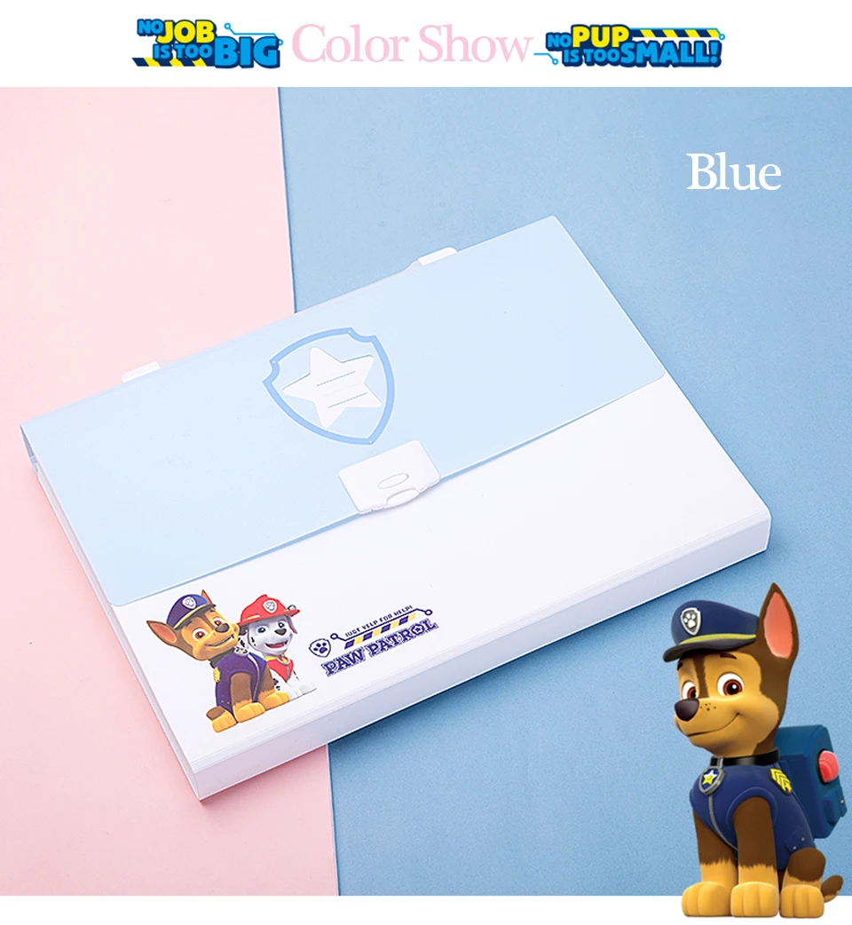 Deli милый paw patrol A4 Широкий кошелек с наклейкой для школы ребенок офисный файл органайзер для документов Канцтовары аккордеон папка