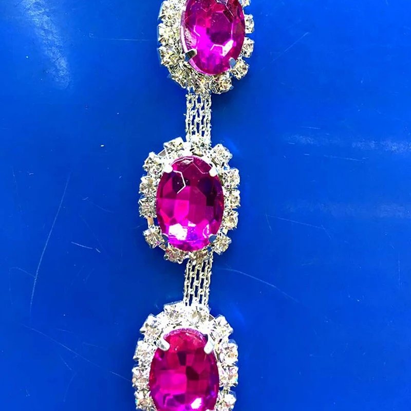 4 вида стилей 1 ярдов стеклянные цепи с отделкой горный хрусталь цепь коготь