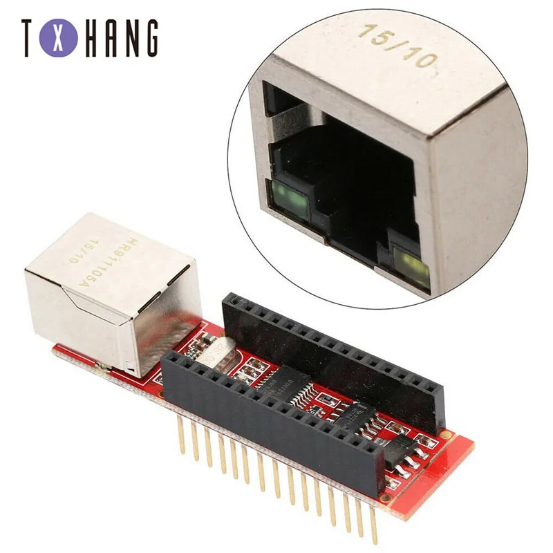 Nano V3 Ethernet щит ENC28J60 микрочип HR911105A веб сервер плата модуль для Arduino 3 0|Интегральные