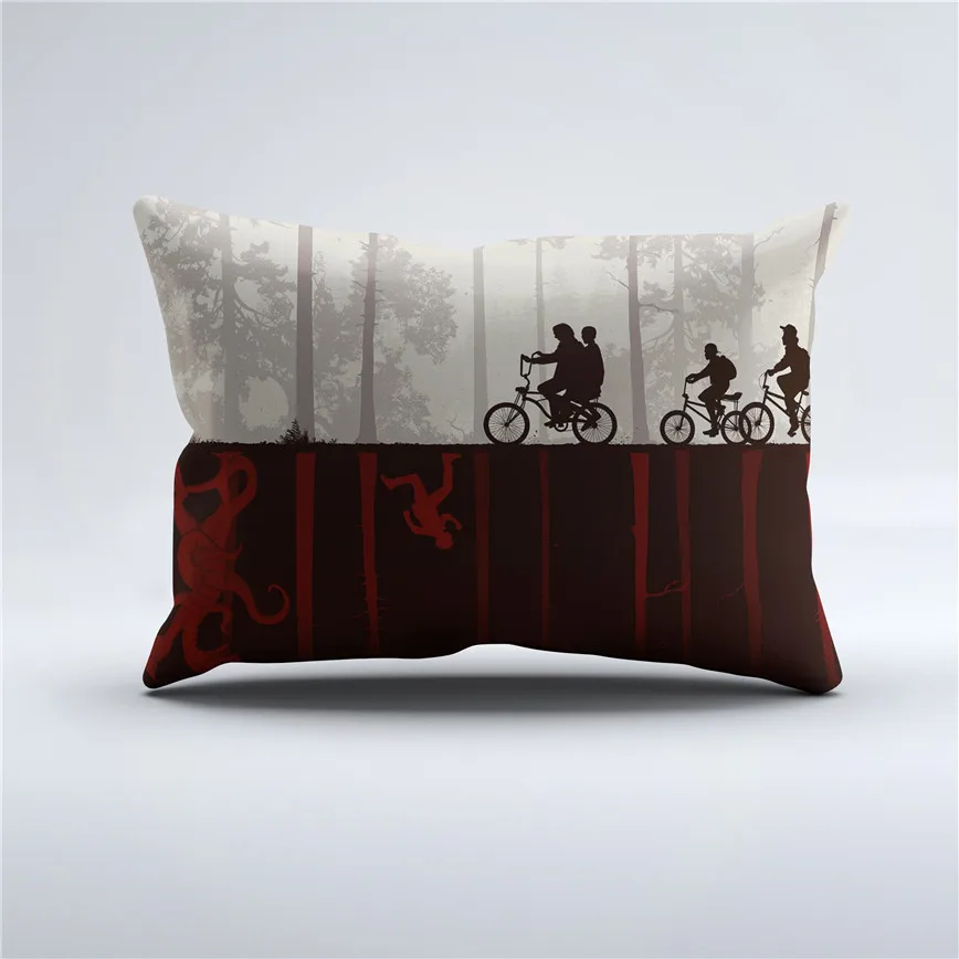 

Scenery Print Bedding Set Pure Color Blood Red Duvet Cover Set Pillowcase Human Cycling Bedclothes King Queen Bed Cover B30