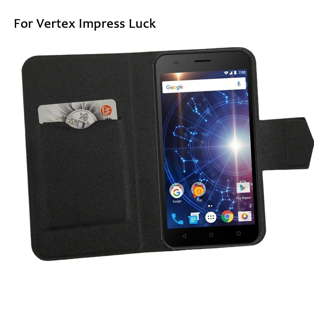 5 цветов лидер продаж! Кожаный чехол для телефона Vertex Impress Luck модный роскошный