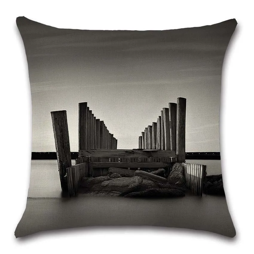 

Black and grey art photos printed Cushion Cover Party Decoration for Home house sofa chair seat pillow case gift friend present