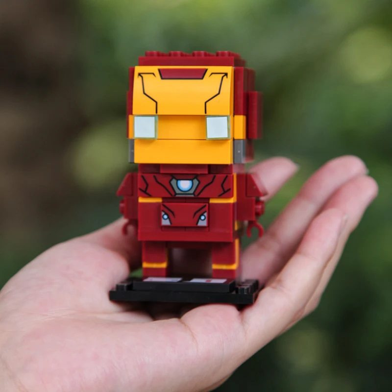 Brickheadz фигурки строительные блоки игрушки Marvel Мстители 3 супер герой головы