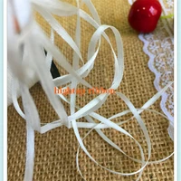 3 5mm300m per roll 100 pure silk genuine undyed white silk grosgrain ribbon for embroidery and handcraft project free shipping