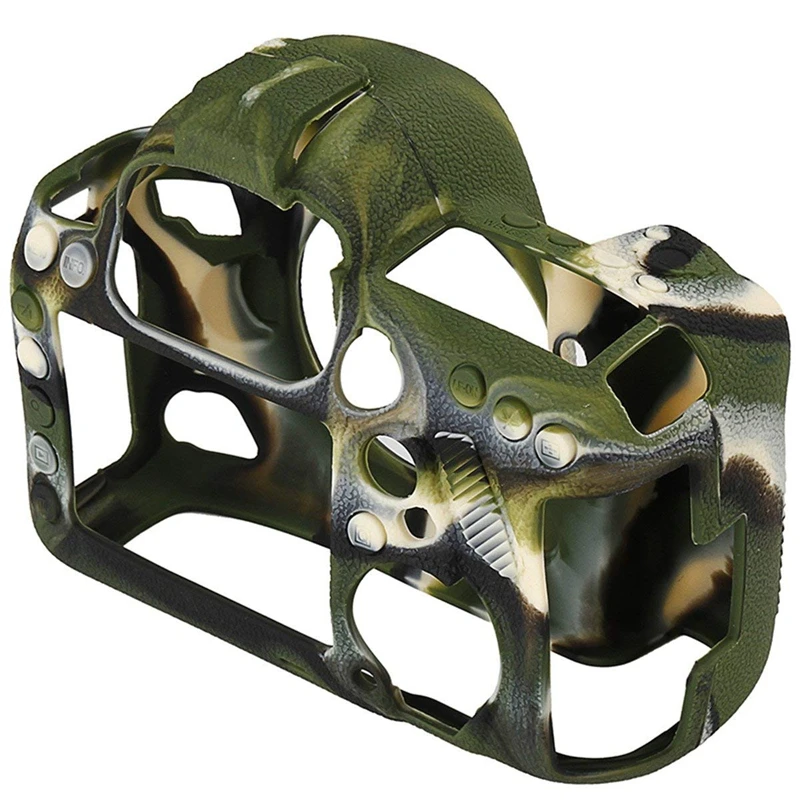Army Green 5D Mark IV чехол силиконовый резиновый защитный противоударный пылезащитный/грязеотталкивающий Противоскользящий пот стойкий мягкий чехол для Canon EO - Цвет: Army Green