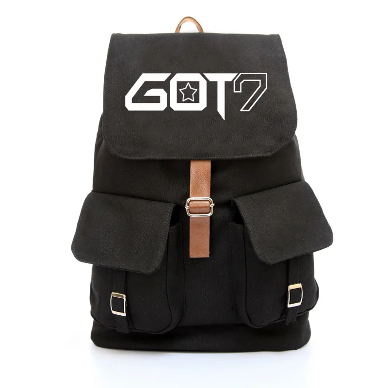 [MYKPOP] Прямая поставка повседневная парусиновая дорожная сумка GOT7 JB Jin Young Mark Jackson
