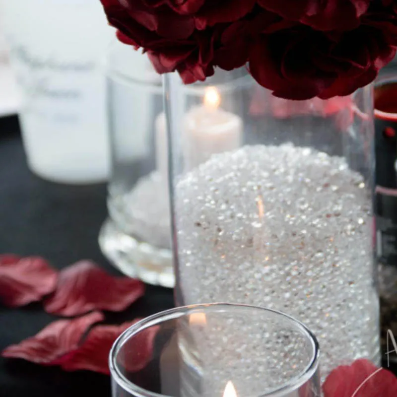 

1000p Diamond Confetti Vase Filler Party Decoration for Weddings Bridal Shower 4.5mm Acrylic Crystals Filler Beads Table Scatter