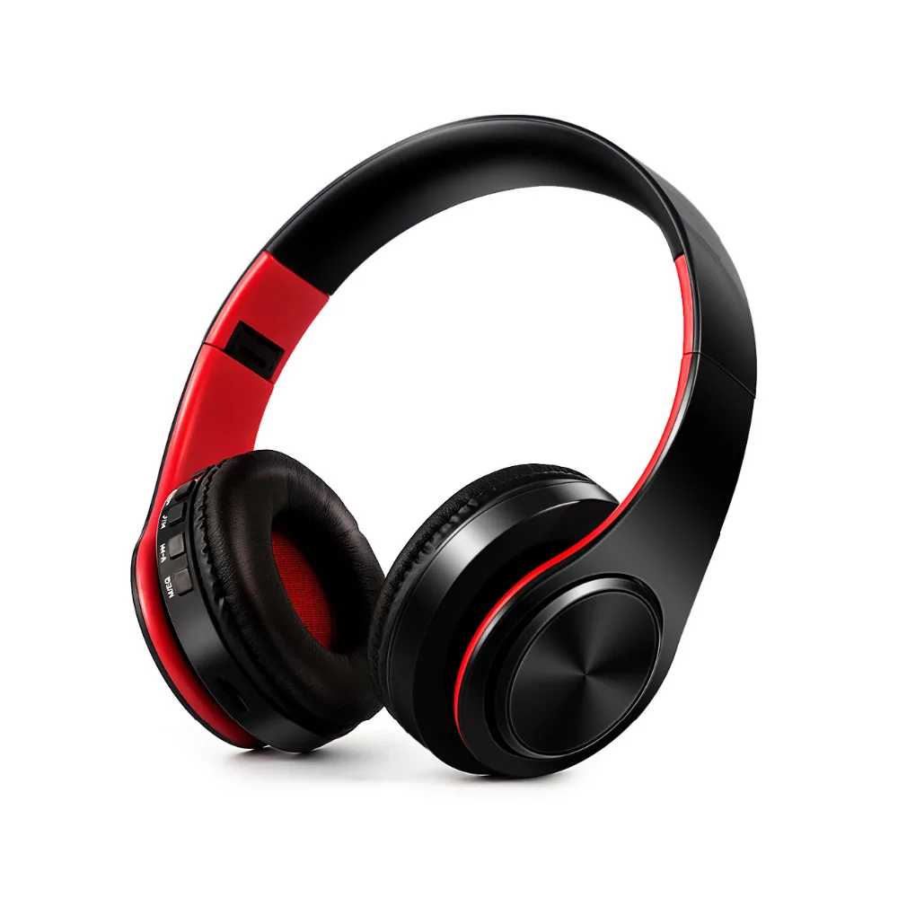 

Hi-Fi стереонаушники Bluetooth, музыкальные наушники, гарнитура с поддержкой FM и SD-карт с микрофоном для мобильных телефонов и планшетов Xiaomi, iPhone, ...