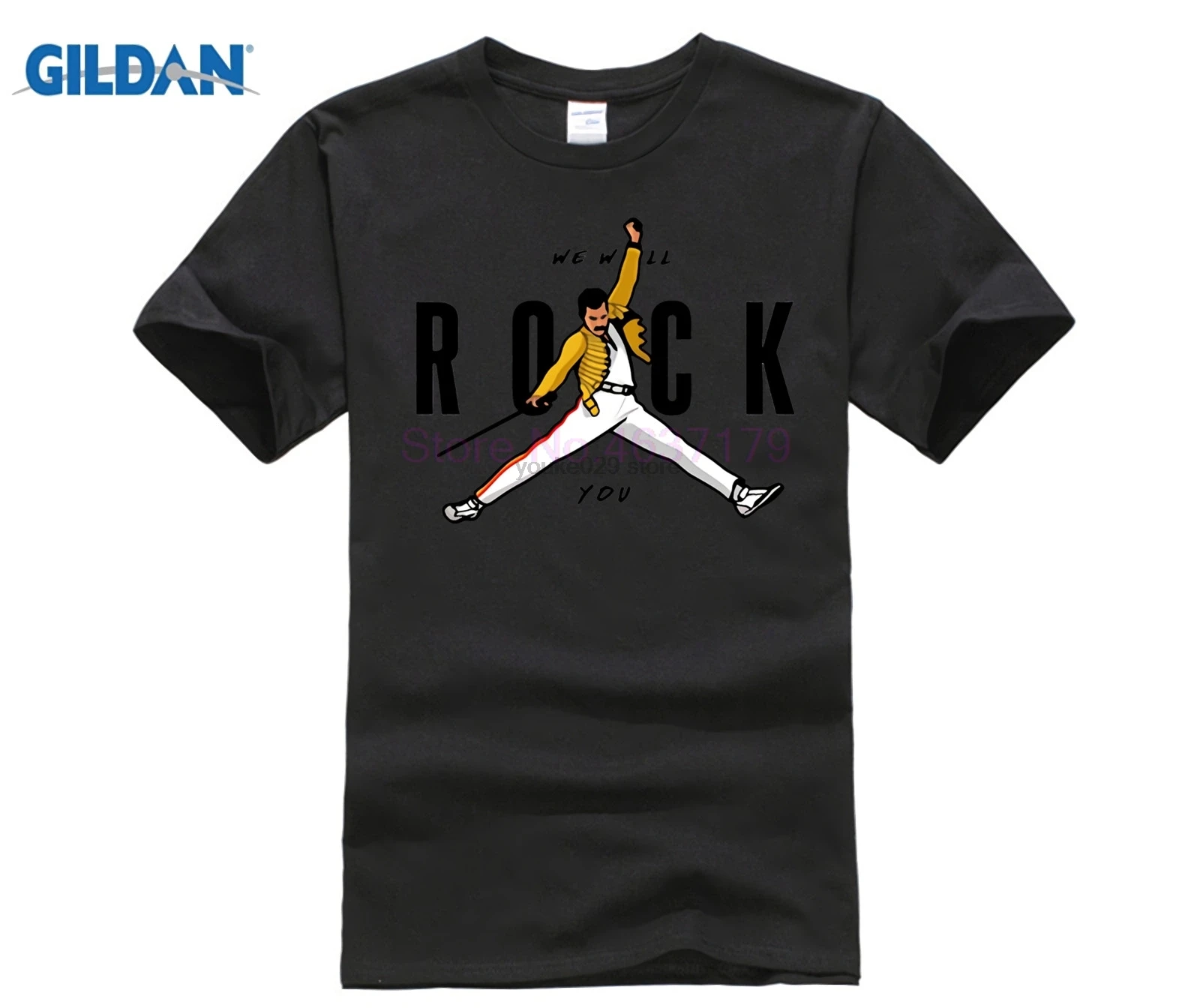 Забавная Мужская футболка Air Mercury футболки homme We will rock you с тяжелым металлом из 100%
