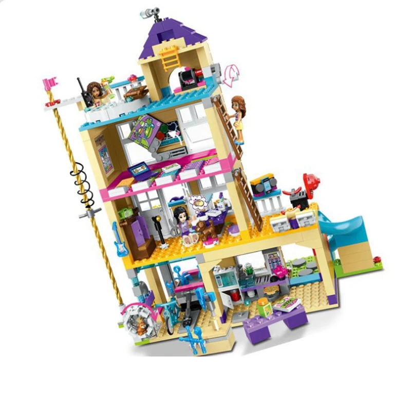10859 серия 730 шт. для девочек набор дома дружбы совместимые Legoings Строительные блоки