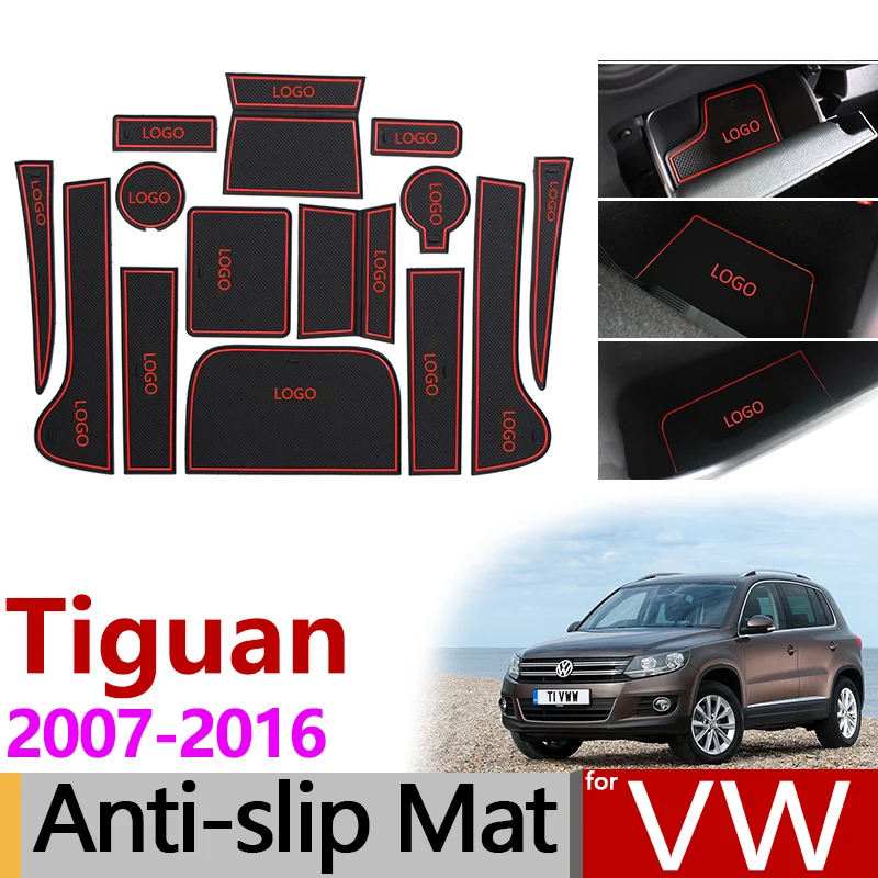 Противоскользящий резиновый коврик слот для ворот VW Tiguan 2007 2008 2009 2010 2011 2012 2013 2014 2015