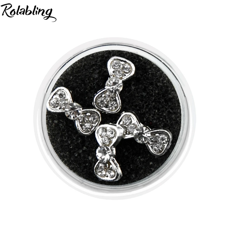 Красивые украшения для ногтевого дизайна 4 шт. корона лук флэш поставка сплав