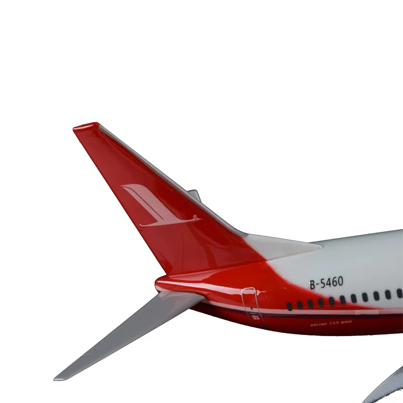 Модель самолета из смолы размером 32 см модель Боинг 737 авиакомпании Шанхай
