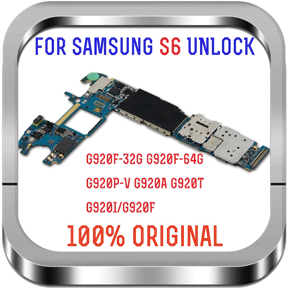 Европейская версия 32 ГБ для материнской платы Samsung Galaxy S6 G920F G920P G920V G920A G920T G920I