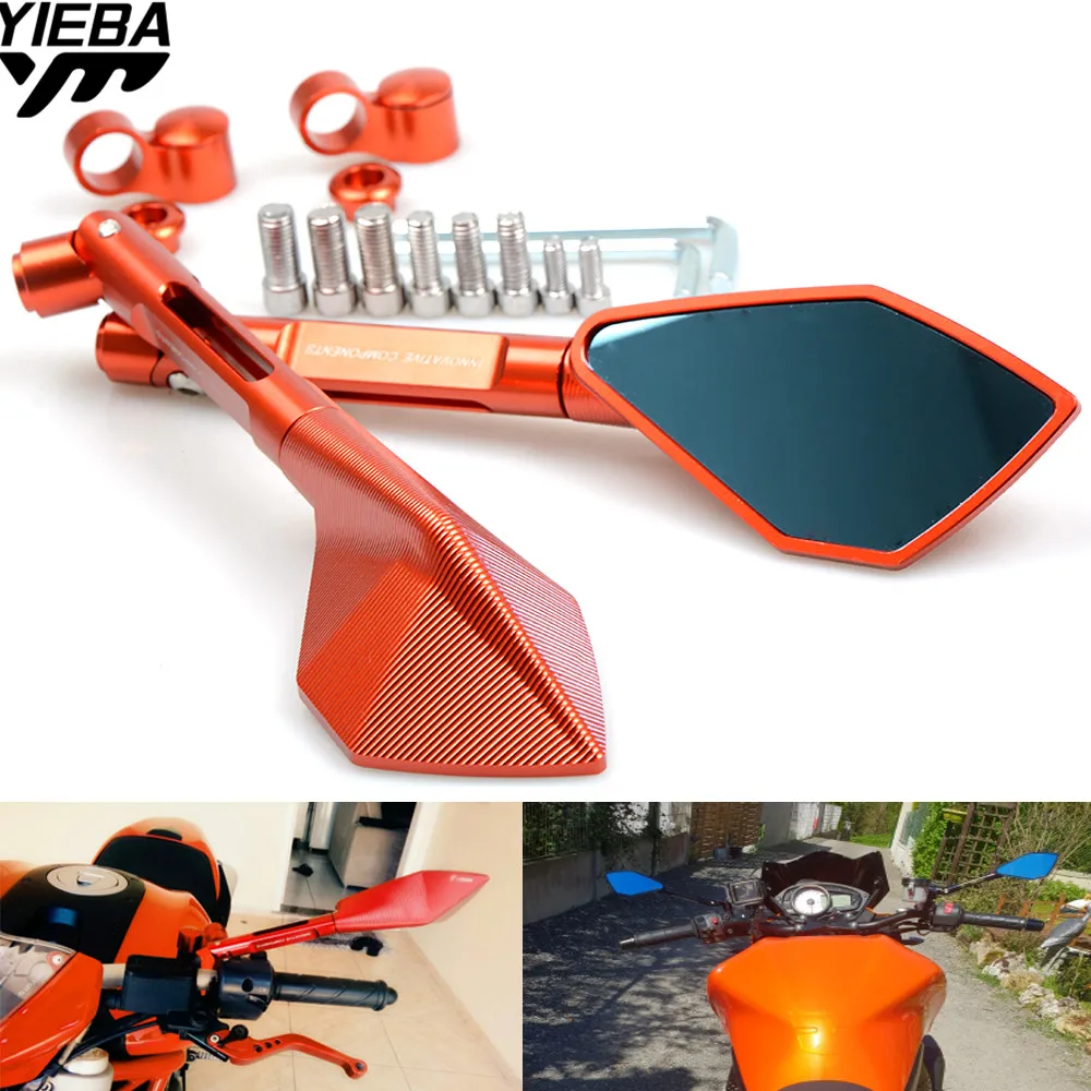 

Motorcycle Rearview Mirrors View Side Mirror FOR 125 200 390 690 RC200 RC390 RC690 HONDA hoRnet 250 CB919 CBF1000