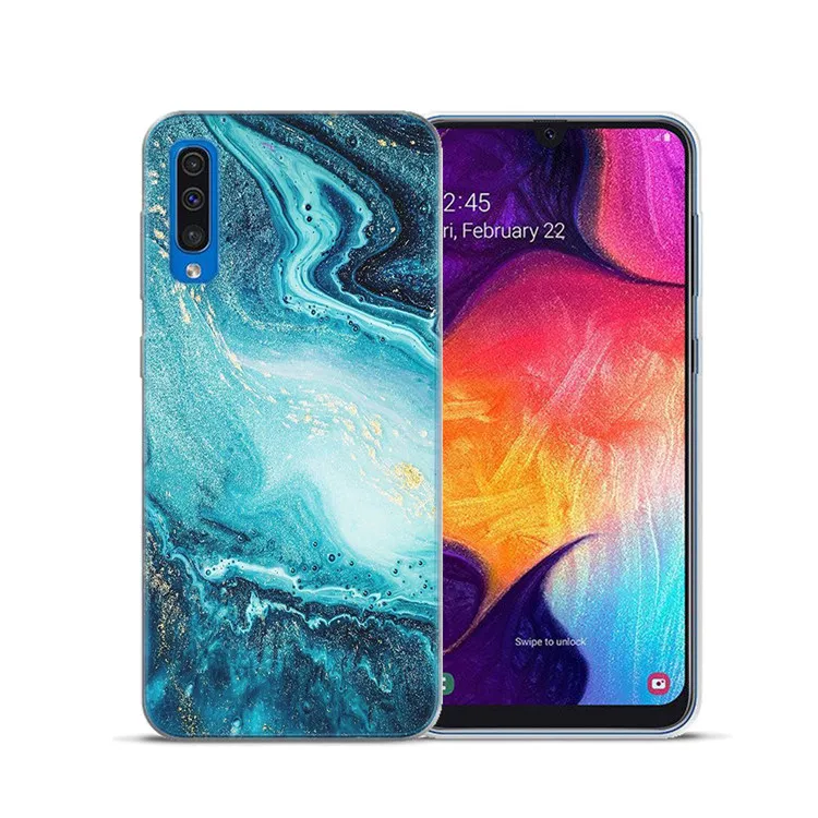 3 Мрамор в виде геометрических фигур мягкий чехол для Samsung Galaxy A3 A5 A7 A6 плюс A8 плюс A7 A9 A10 A20 A30 A40 A50 A60 A70 A80 - Цвет: 3