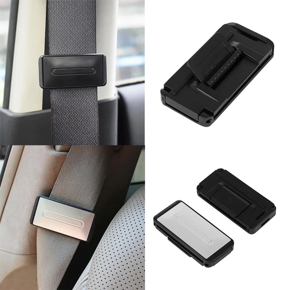 2 Pcs Auto Car Seat Belt Safety Adjuster Clips Stopper Buckle Improves Comfort Belts &amp Padding Interior Accessories | Автомобили и