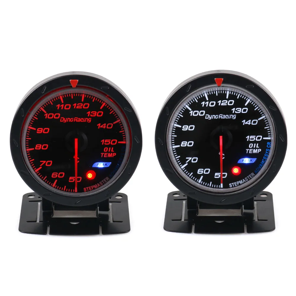 Dynoracing 60MM Car Oil Temperature Gauge Red &amp White Lighting 50- 150 Celsius Temp Meter with sensor BX101470 | Автомобили и