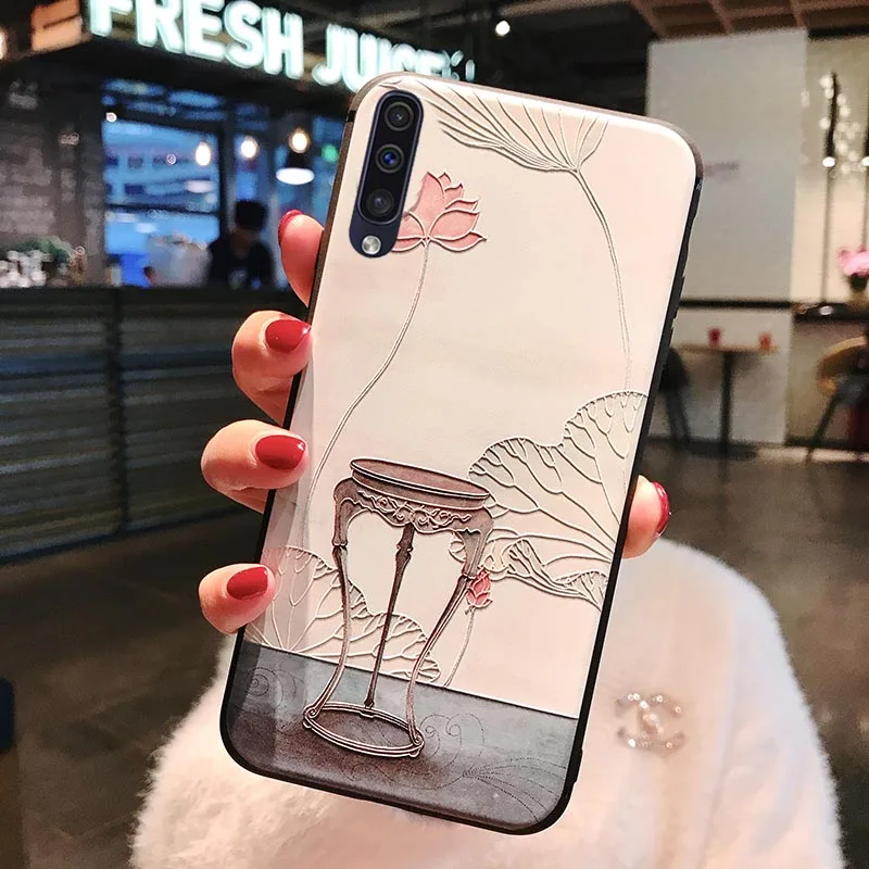 8 Чехол для Samsung Galaxy A50 A505F 3D цветы розы силиконовый чехол для Samsung Galaxy A30 чехол A40 A70 Note 10 S10e S10 Plus - Цвет: 8