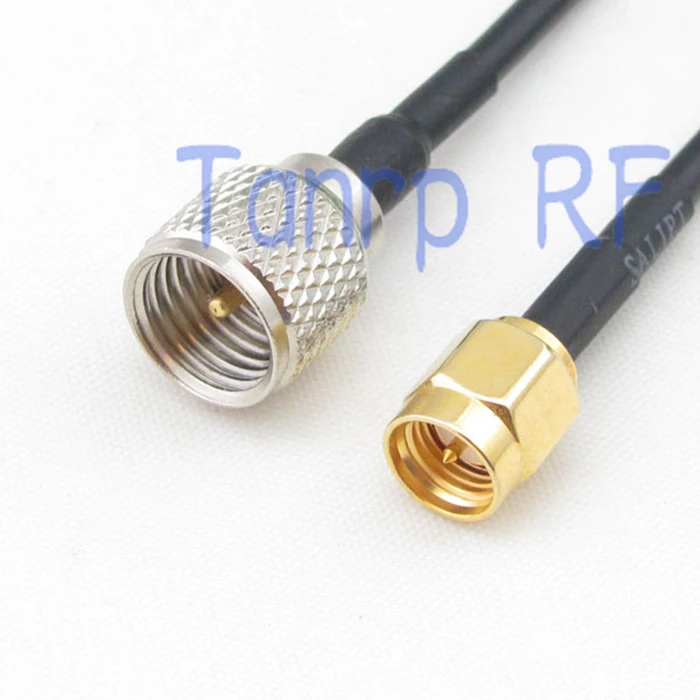 

10pcs 8in mini UHF male PL259 plug to SMA male plug RF connector adapter 20CM Pigtail coaxial jumper cable RG174 extension cord