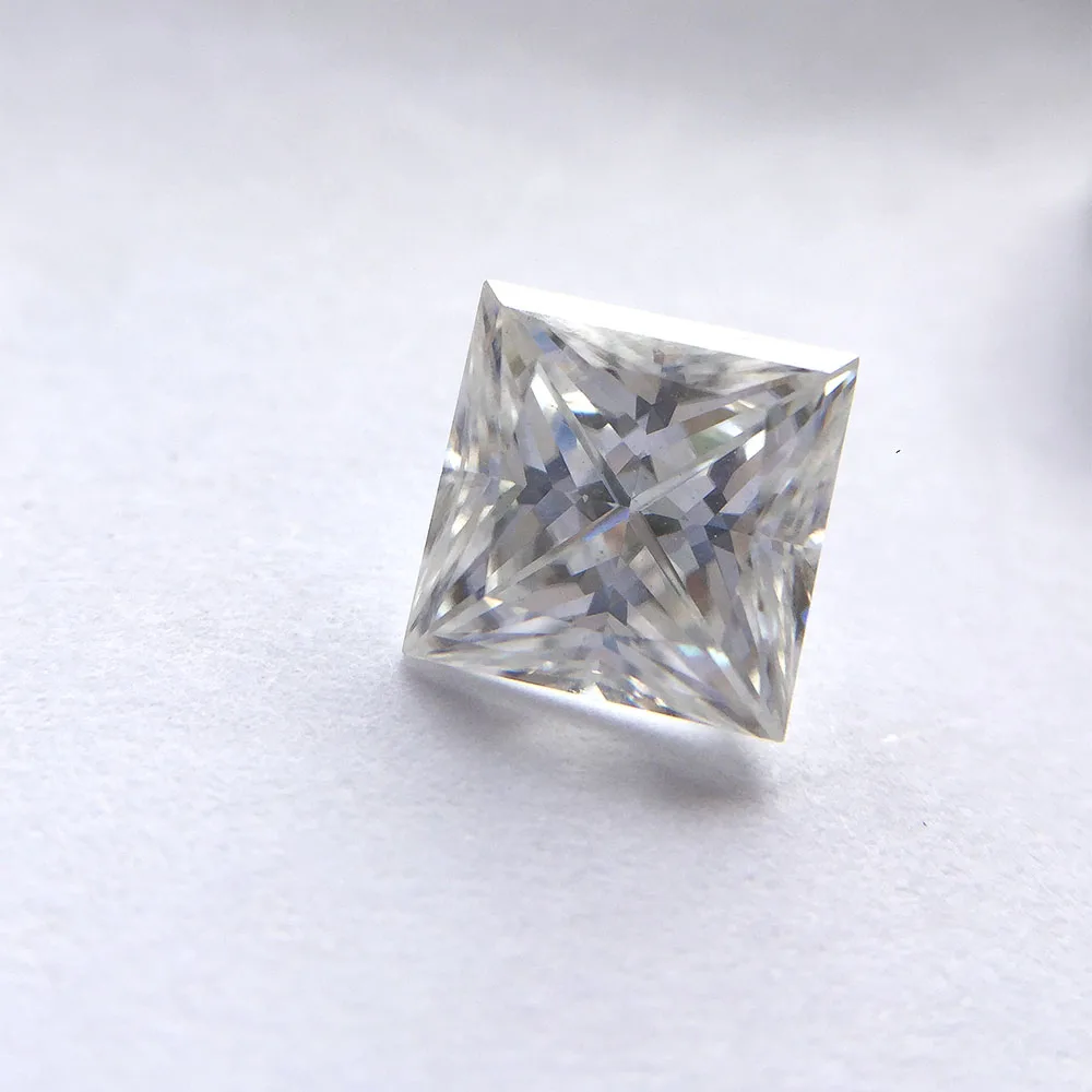0.8CT DEF Princess 5 мм отличный порезной моисанит Свободный Камень для женских