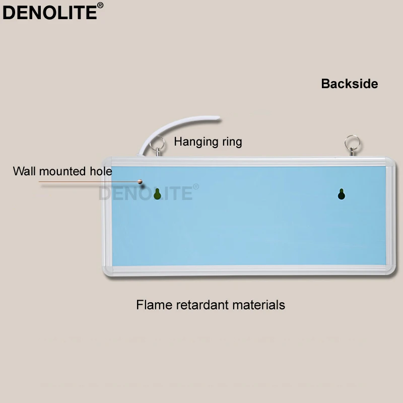 DENOLITE поддерживаемый Подвесной Настенный светодиодный светильник аварийной пожарной сигнализации с одной/двойной стороной с человеком+ стрелка светодиодный светильник со знаком выхода s