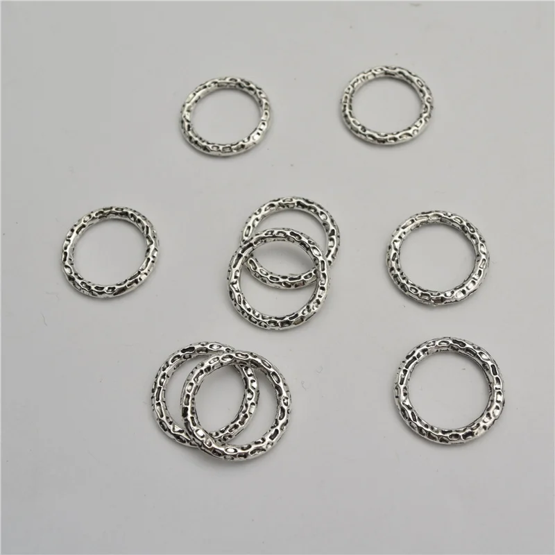 50 шт. круглые бусины пончики серебристого цвета 24 мм|jewelry finding|finding ringring finding |