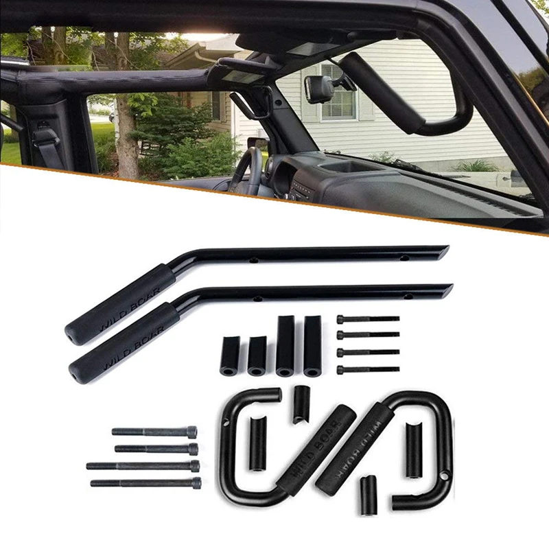 Матовая передняя и задняя ручка WZJOO для 07 18 Jeep Wrangler JK Sahara Sport Rubicon X неограниченные 4